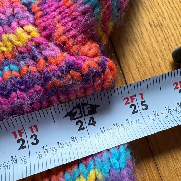 POL Size M Multicolor Pink Rainbow Colorful Confetti Boxy Oversized Sweater - Picture 13 of 16